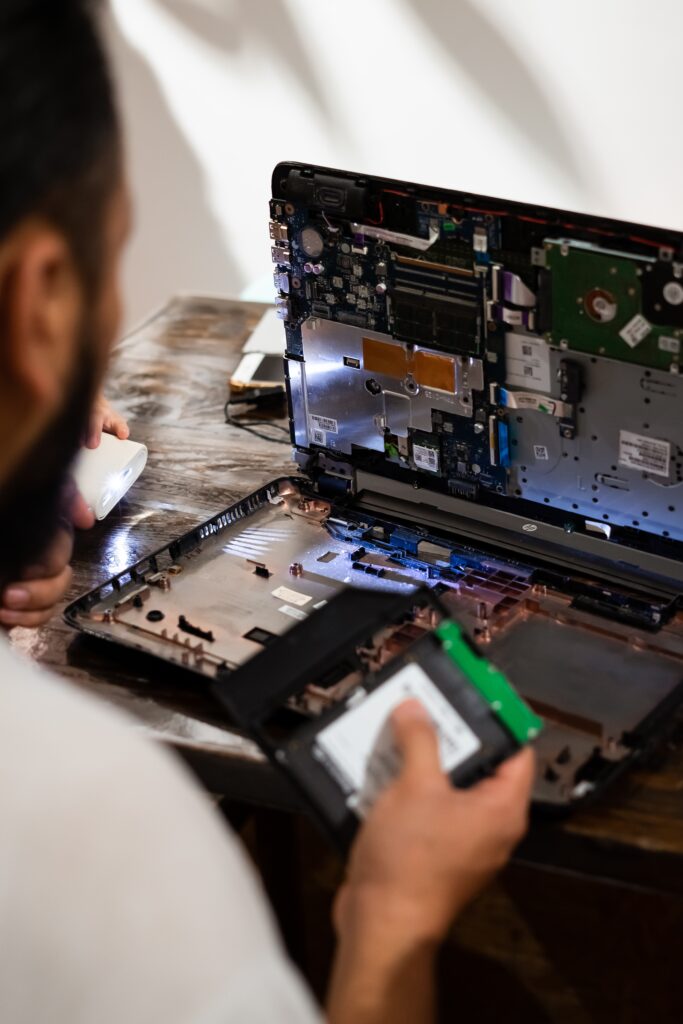 Changing the Hard drive with cd rom inside laptop at home. DIY project at home. Life skill for everyone.