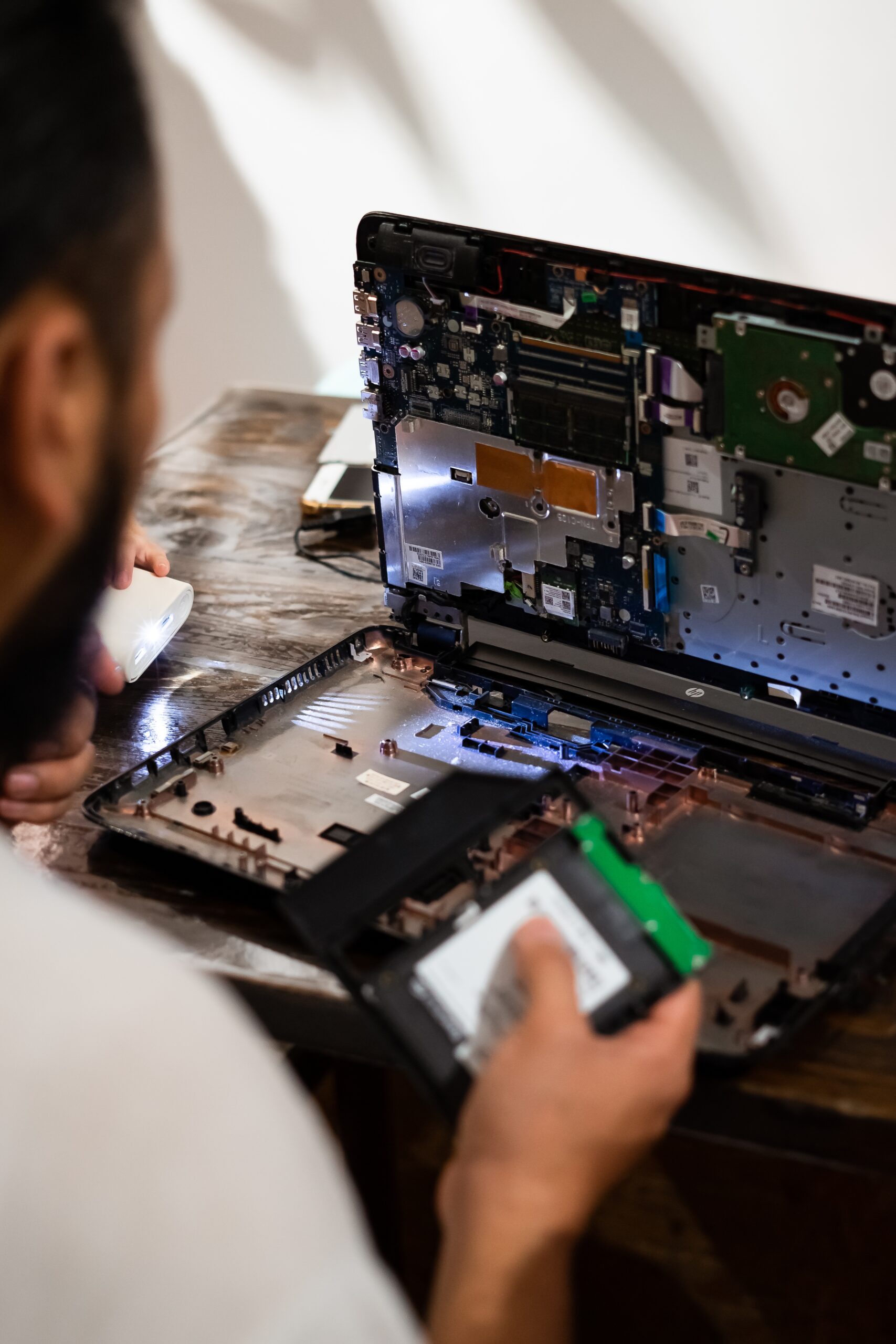 Changing the Hard drive with cd rom inside laptop at home. DIY project at home. Life skill for everyone.