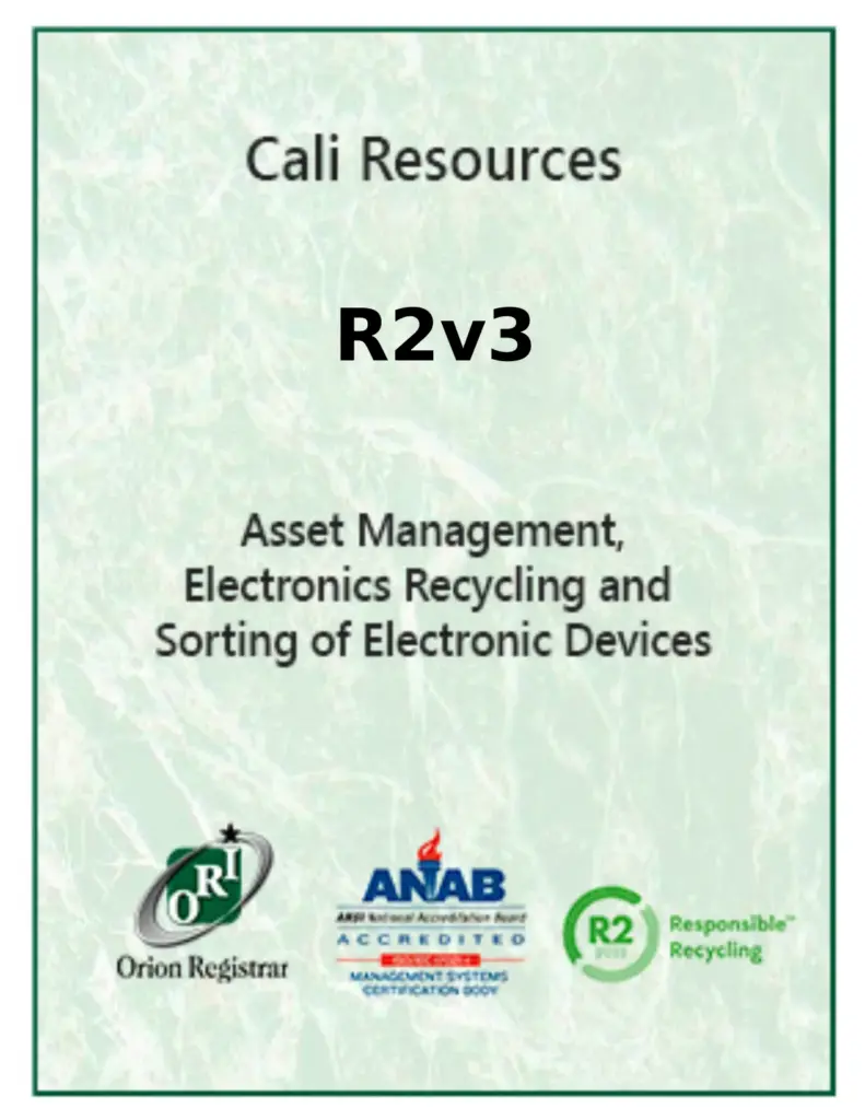 Cali Resource R2v3 Certification
